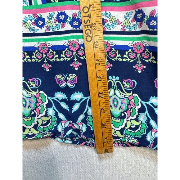 Artisan Ny Women's Mini Shift Dress Sleeveless Size 12 Multicolor Aztec Boho - Picture 7 of 9